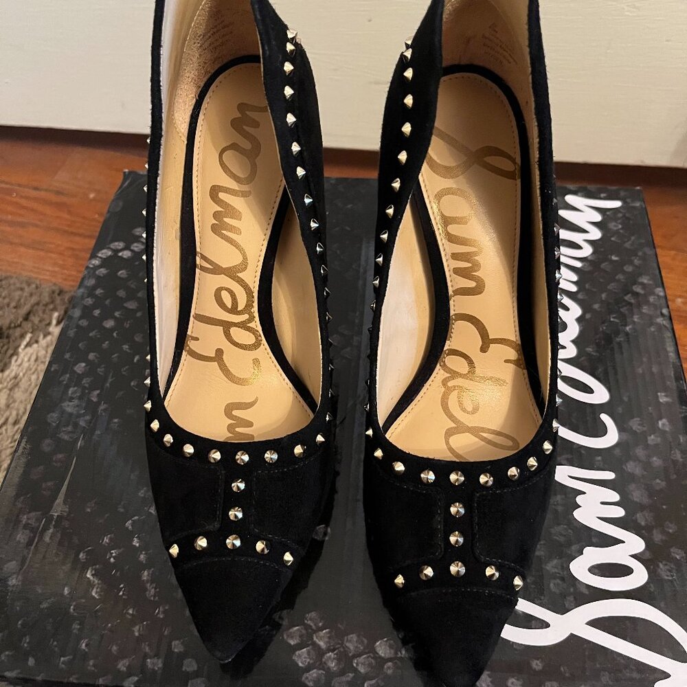 Sam Edelman Hayden Black Suede Heels